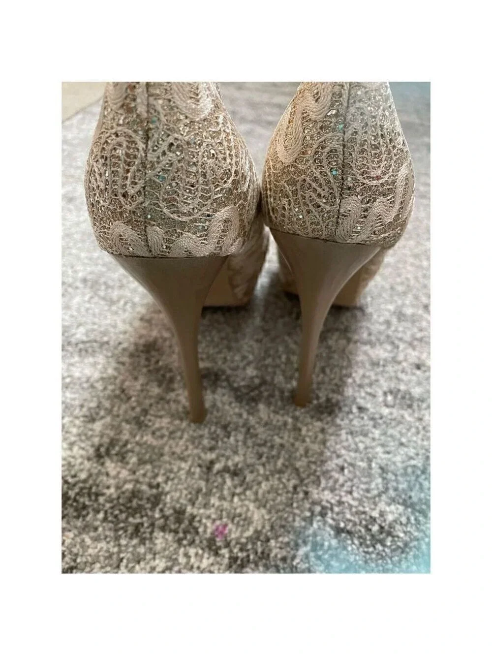 Women's Lace Heels Size 7.5